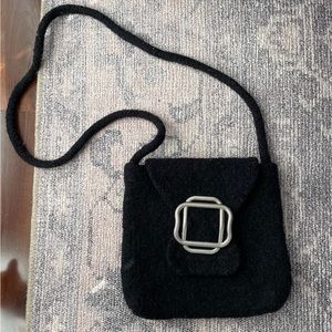 Handmade wool crossbody